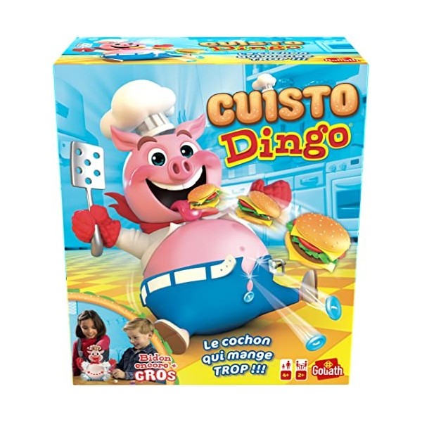 Cuisto Dingo - Jeux de Société pour Enfants - Amusez-vous à Nourrir le Cochon sans Faire Exploser son Ventre - Jeu Rigolo dès
