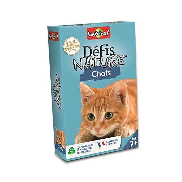 Bioviva - Défis Nature - Lot de 2 jeux Défis Nature Chats et Chiens - Jeux de société ludique - Jeux Bienveillants pour Petit