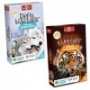 Bioviva - Défis Nature - Lot de 2 Jeux Défis Nature Animaux Inséparable et Animaux Redoutable - Jeux de société ludique - Jeu