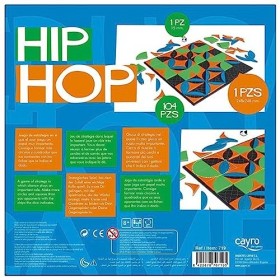 Cayro - Hip Hop - + 8 Ans - Jeu de Société pour Enfants et Adultes - Jeu de Formes Educatif - Stratégie et Chance - Plateau I