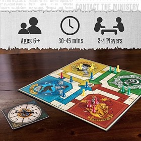 Paladone Poudlard Ludo – Jeu de société de Nuit familiale – À partir de 6 Ans – 2 à 4 Joueurs – Produit sous Licence Officiel