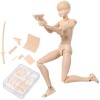 Action Figures Body-Kun DX & Body-Chan DX Figurine en PVC pour S H Figuarts avec boîte pour artiste couleur chair, femelle 
