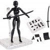 Action Figures Body-Kun DX & Body-Chan DX Figurine en PVC pour S H Figuarts avec boîte pour artiste couleur chair, femelle 