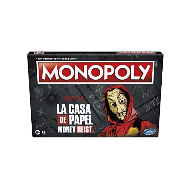Monopoly: Netflix Maison de largent/La CASA de Papel Edition, Jeu de société pour Adultes et Adolescents à partir de 16 Ans,