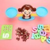 VGEBY Échelle Déquilibre Jouet, Jeu de Plateau de Jeu Numérique Lumières Équilibre Échelle Singe Jouet Enfants Cadeau Éducat