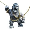 YJHWLF Gorilla Figurine King Kong - Modèle Gorilla - Jouet artificiel réaliste en PVC - Cadeau - Avec tapis de voiture et cha