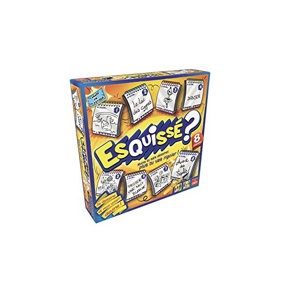 Esquissé - Jeux de dessin - A partir de 8 Ans - Faire Deviner à Son Voisin - Inclus Carnets pour Dessiner - A Jouer en Famill