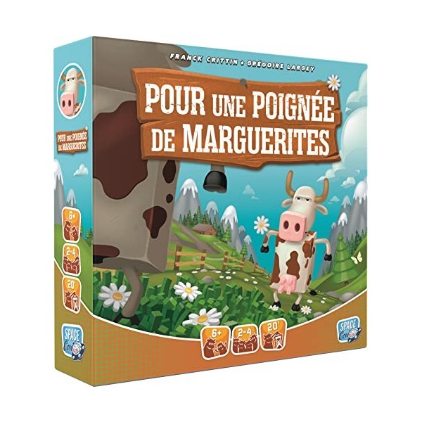 Asmodee Space Cow | pour Une Poignée de Marguerites | Jeu de Société | Jeu Enfant | A partir de 6 Ans | 2 à 4 Joueurs | 20 Mi