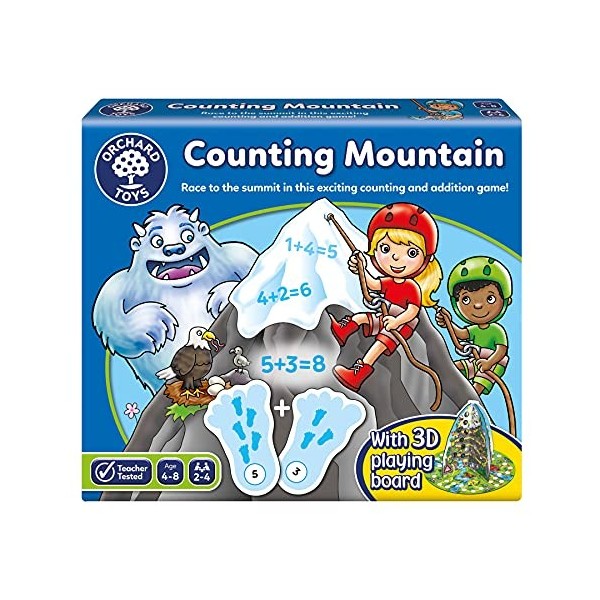 Orchard Toys Counting Mountain Game, Educational Maths Game, Develops Counting and Addition from 1-10, Perfect for Kids Age 4