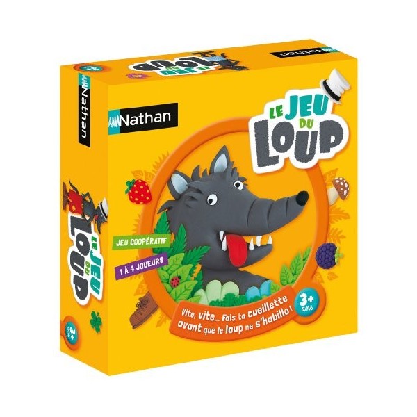 Nathan – Le jeu du Loup – Jeu de société – Jeu de coopération – Fini ta cueillette avant que le loup soit habillé !– A jouer 