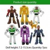 DGTSYAL Figurines, 7 pièces Buzz Lightyear Figurines daction 7.2-15.5 cm Gâteau Topper, interagit avec dautres Figurines et