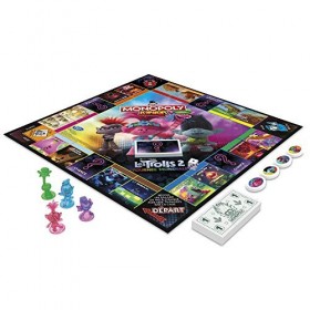 Monopoly Junior Trolls - Jeu de Societe - Jeu de Plateau - Version Française