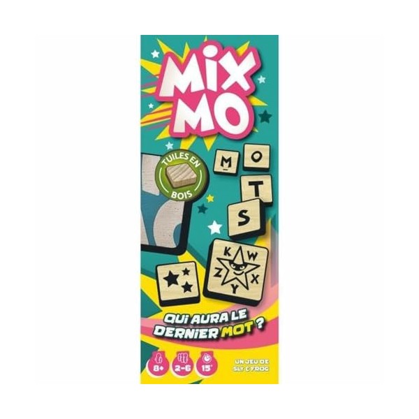 Asmodee - Mixmo - Edition 2023 - Jeux de société - Jeux de Mots - Jeux de Lettres - Jeu Adulte et Enfant à partir de 8 Ans - 