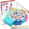 Lalotar Jeux de Société Peche a la Ligne Enfant Jeu de Pêche Musical - 21 Poissons, Enfant Cadeau Anniversaire Fille Garçon 3