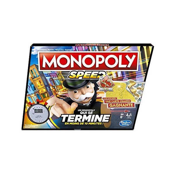 Monopoly Speed - Jeu de Societe - Jeu de Plateau - Version Française