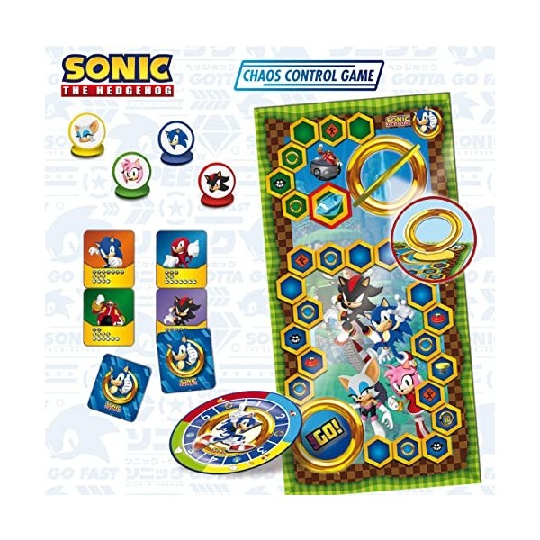 Lisciani - Sonic Chaos - Jeu de Parcours - Jeu de Société Familial - Personnages de Sonic - 2 à 4 Joueurs - Pour Enfants à Pa