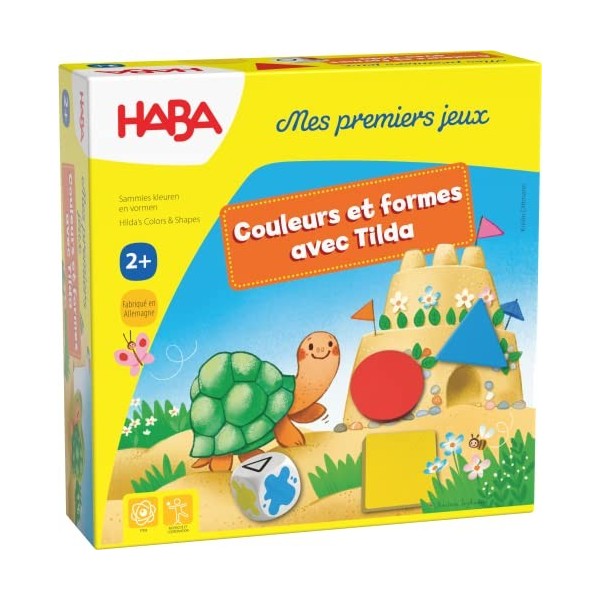 HABA Premiers Couleurs et Formes avec Tilda société Enfant-Un Jeu de coopération et de classement-2 ans-307045, 307045, Color