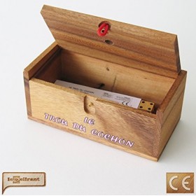 LE TROU DU COCHON ® jeu de société familial/ de voyage d apéro en bois massif de 2 à 6 joueurs, à partir de 4 ans, exclusivi