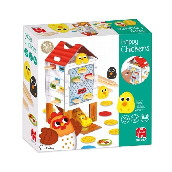 Goula - Happy Chickens - Un Jeu dadresse pour les enfants - Jeu dapprentissage des couleurs et amusant pour la famille - dè