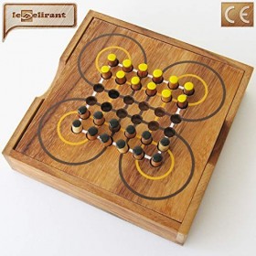 SURAKARTA - jeu de société indonésien de stratégie pour 2 joueurs à partir de 7 ans en bois massif aux normes CE. Marque fran