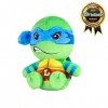 Club Mocchi Mocchi Tomy - Peluche Tortues Ninja Leonardo 15 cm- Peluches TMNT à Collectionner - Jouets sous Licence Officiell