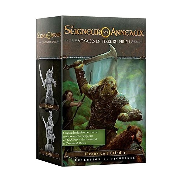 Fantasy Flight Games - Le Seigneur des Anneaux - Voyages en Terre du Milieu - Fléaux de lEriador Extension de Figurines 