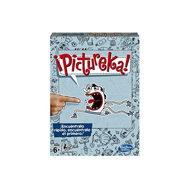 Hasbro Gaming – Pictureka, Jeu de société Version espagnole Sin Talla Gris