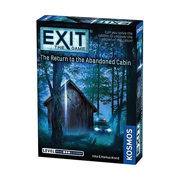 Thames & Kosmos, 692682, EXIT : The Return to The Abandoned Cabin, Niveau : 3, Escape Game Unique, 1 à 4 Joueurs, À partir de