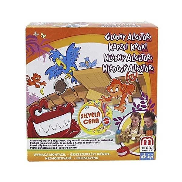 Mattel Jeux - X8733 - Jeu de Société - Croco Jungle