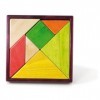 Jeujura - Gamme SMIR - 22136 - Jeu de société - Tangram Bois 18 cm