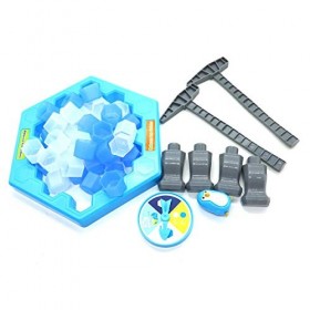 Uteruik Jeu de glace en forme de pingouin avec blocs de glace