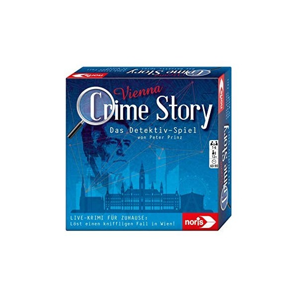 noris Crime Story Vienna 606201888 Jeu de Cartes de Crime basé sur Le thème de Vienne à partir de 12 Ans