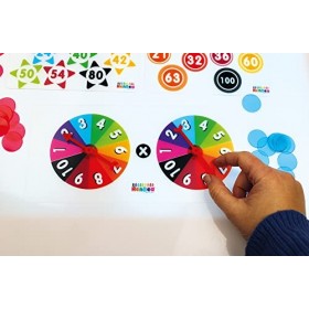 Henbea Bingo Multiplication, Jeu de Société Apprendre Mémoriser les tables de multiplication en jouant, Revue primaire Mathém