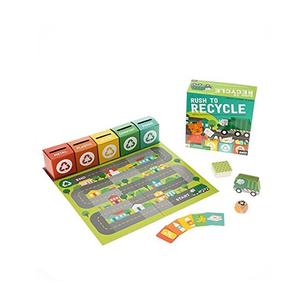 Petit Collage PTC626 Rush to Recycle Board Game Childrens, Green, A4