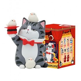 52TOYS Figurine Wuhuang & Bazhahei Série Chibi Collection Figurine 3 pouces pour décoration de table, mini jouet cadeau pour 