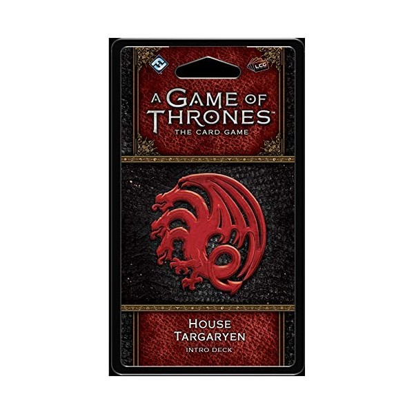 Fantasy Flight Games- House Targaryen Intro Deck : Game of Thrones, FFGGT43, Multicolore