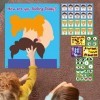 Colcolo Planche en feutre pour enfants, jouet dapprentissage Social et émotionnel, jouets éducatifs Montessori, jeux de visa