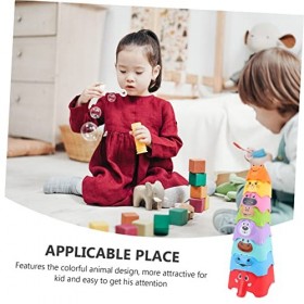 ibasenice 8 Pièces Tasse Empilée danimaux Ensemble De Jeu Kidcraft Jouets pour Enfants Ensemble De Jeu pour Enfants Jouets É