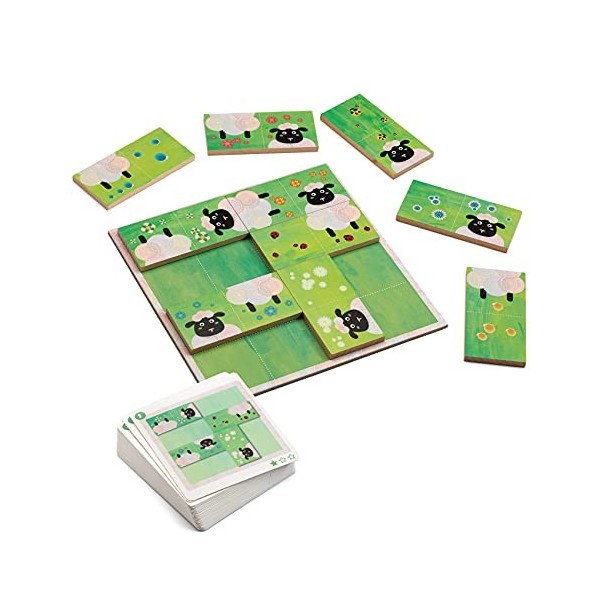 Djeco Jeux daction et Reflejosjuegos educativosDjecojuego Sheep Logic Multicolore 15 - Version Espagnole