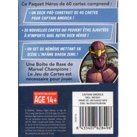 Fantasy Flight Games - Marvel Champions JCE - 04 - Captain America Héros 