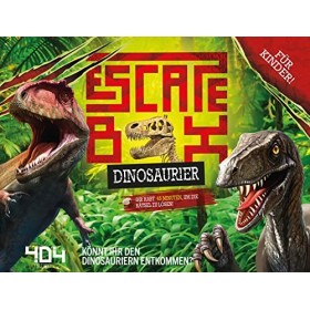 404 Editions- Escape Box Dinosaure Dinosaurier Jeu, OBOD0002, Multicolore, coloré, Centre