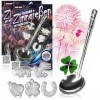 COM-FOUR® 2x premium pewter casting avec 10 figurines extra lourdes et 2 cuillères, New Years Eve casting the party game la