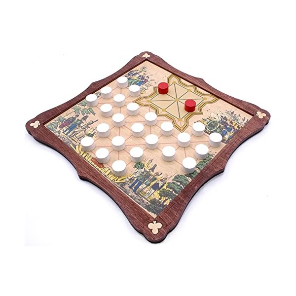 Brimtoy Jeu de société traditionnel en bois Officers & Sepoys / Asalto