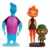 Disney Pixar Coffret De 3 Figurines Articulées Des Personnages Du Film Élémentaire, Flack, Flam Et Clod, À Collectionner, Jou