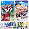 Ksopsdey Ensemble de 2 pièces Jeux de Cartes Monopoly Jeu de Societe ，3,2,1 Monopoly et Deal Jeu de Cartes à Jouer Rapide pou