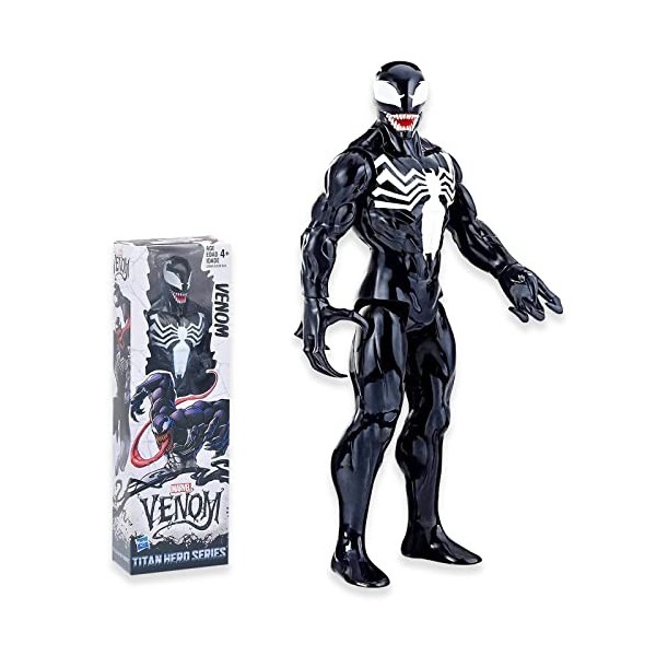 JinkySier Venom Figurine, Figurine daction Venom 30 cm, Venom Titan Hero Series Venom Figure Jouets pour Enfants, Décoration