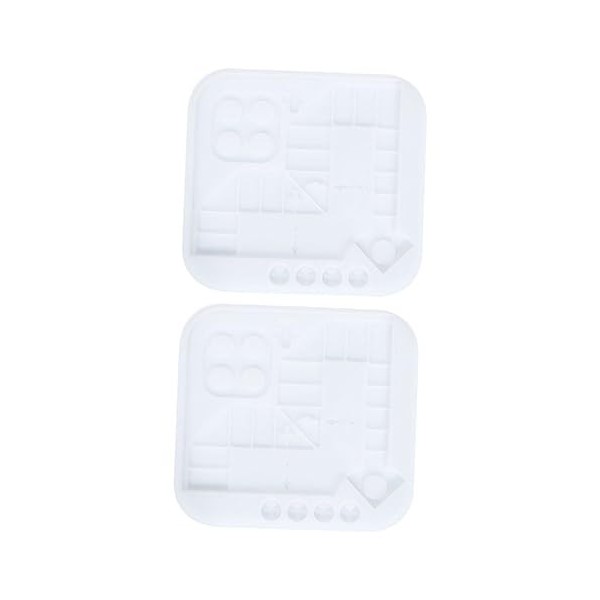 ibasenice 4 Pcs Avion Échecs Puzzle Jouer Molde De Para Resina Moules en Silicone pour Résine Échiquier Moules en Silicone Tr