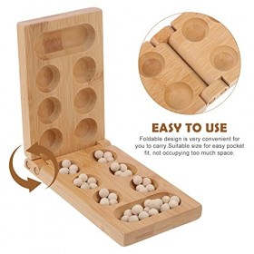 Toyvian 1 Pc Mancalá Jeu De Dames Jeu Déchecs Dentraînement Jeu De Société Mancala Voyage Échecs Mancala Créatifs Échecs Dent