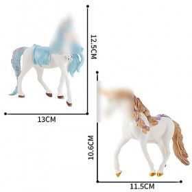 Rainbow Cartoon Toy Figure Mythical Pegasus Cartoon Model Magical Energy Creature 12 cm Figurine de Dessin animé Modèle de Co