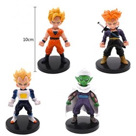 simyron Dragon Figures Set 4pcs Ball Figures Goku Super Saiyan Ensemble de Figurines Ball 4 pièces Figurine Ball Super Saiyan